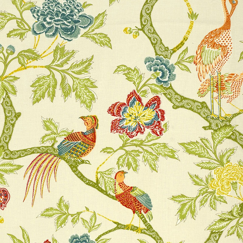Purchase sample of 174080 Arbre Chinois, Meadow by Schumacher Fabric