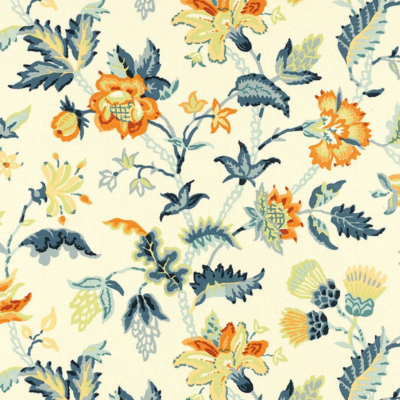 Purchase sample of 173692 Alana Floral Vine, Apricot by Schumacher Fabric