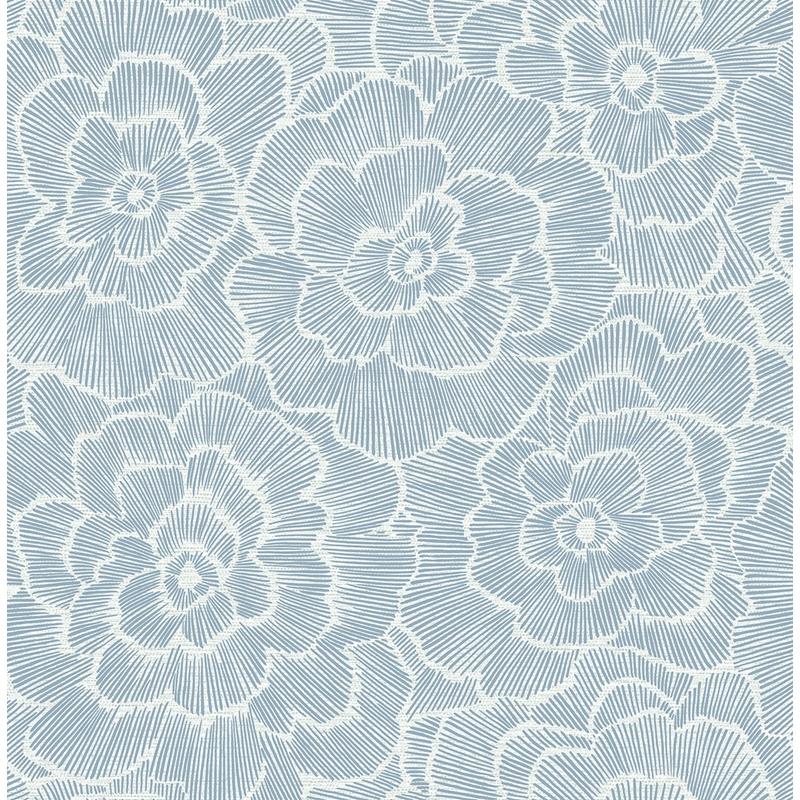 Purchase 2969-26038 Pacifica Periwinkle Grey Textured Floral Grey A-Street Prints Wallpaper