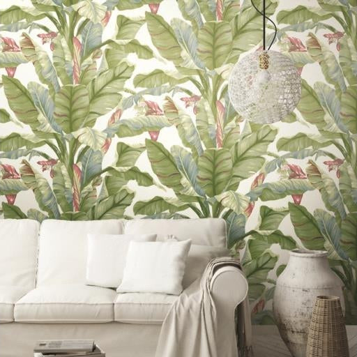 Acquire Psw1034Rl Tropics Botanical Green Peel And Stick Wallpaper