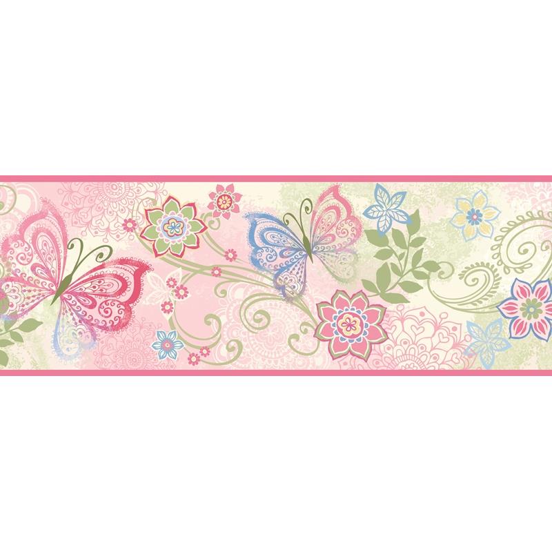 Sample TOT46451B Totally For Kids Pink Flowers Chesapeake