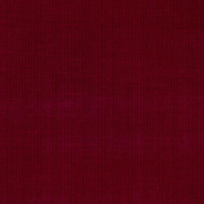 Purchase sample of 43049 Antique Strie Velvet, Red by Schumacher Fabric