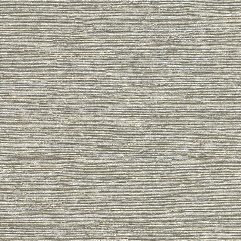 Sample 2807-8004 Warner Grasscloth Resource, Aspero Light Grey Faux Silk Wallpaper by Warner