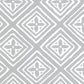 Sample 2490-22WPV Fiorentina, Windsor Blue on White Patent Vinyl by Quadrille Wallpaper