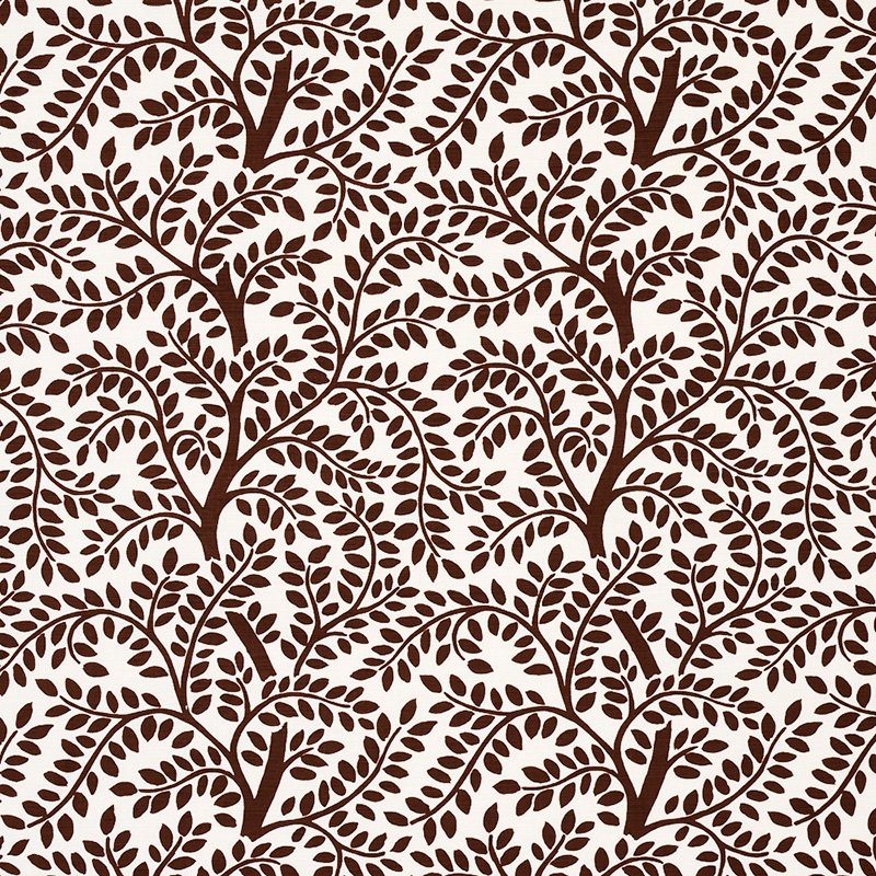 Purchase sample of 179502 Temple Garden Ii, Brown by Schumacher Fabric
