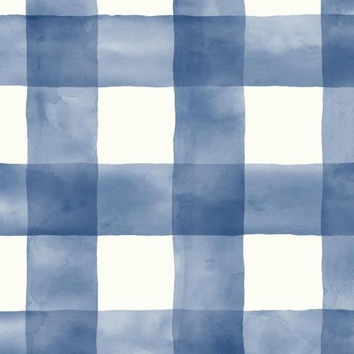Find PSW1078RL Watercolors Plaid Blue Peel and Stick Wallpaper