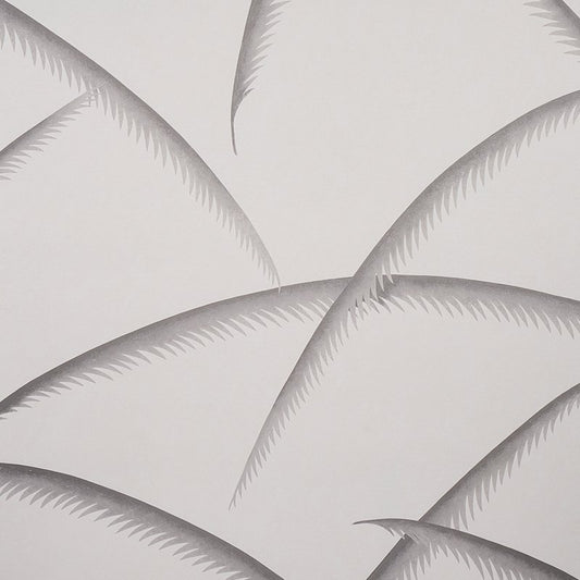 Buy 5013301 Deco Palms Charcoal Schumacher Wallcovering Wallpaper