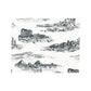 Sample SC 000116635 Cairo Toile, Ink by Scalamandre   Fabric