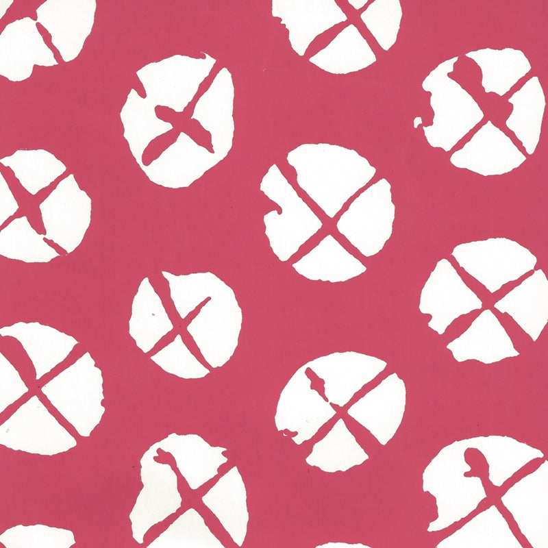 Buy 6655WP-05 Obi Ii Reverse Magenta on Almost White by Quadrille Wallpaper