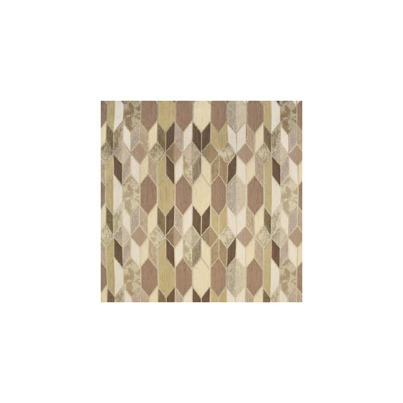 Save F3130 Driftwood Brown Geometric Greenhouse Fabric