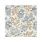Sample 16593-002 Canterbury Linen Print, Sky - Scalamandre Fabric (SC 000216593)