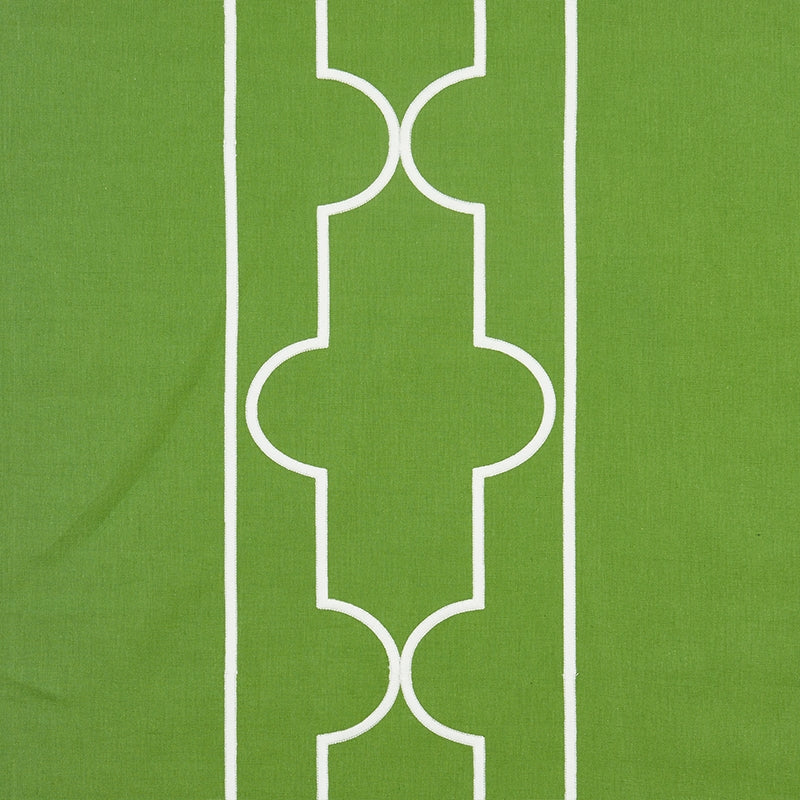 Purchase sample of 73070 Limitless Lattice, Leaf by Schumacher Fabric