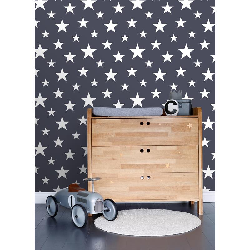 4060-138933 Fable Amira Navy Stars Wallpaper by Chesapeake,4060-138933 Fable Amira Navy Stars Wallpaper by Chesapeake2