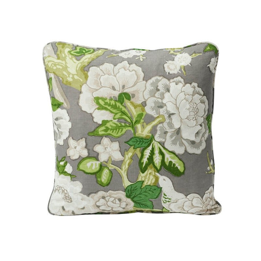 So17617504 Woodland Silhouette 18" Pillow Steel By Schumacher Furniture and Accessories 1,So17617504 Woodland Silhouette 18" Pillow Steel By Schumacher Furniture and Accessories 2,So17617504 Woodland Silhouette 18" Pillow Steel By Schumacher Furniture and Accessories 3
