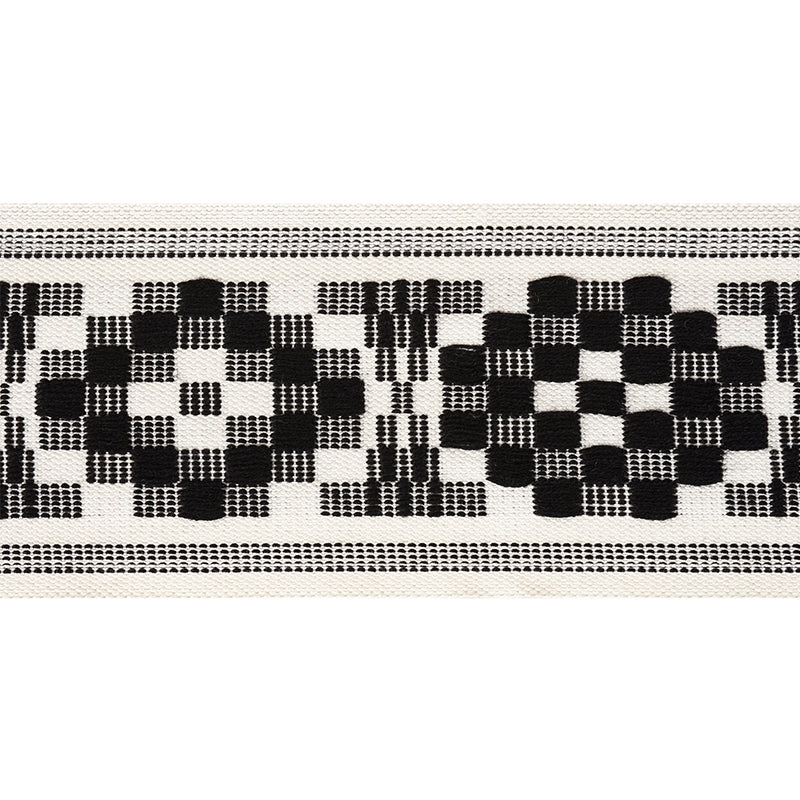 75313 | Maidstone Tape, Black - Schumacher Fabric