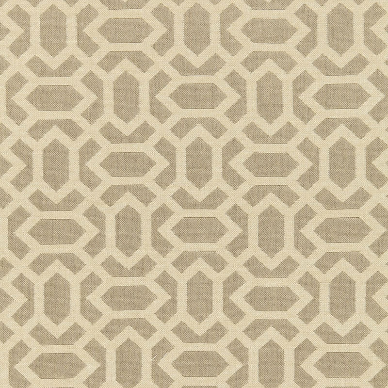 Purchase sample of 66061 San Remo Fret, Sahara by Schumacher Fabric