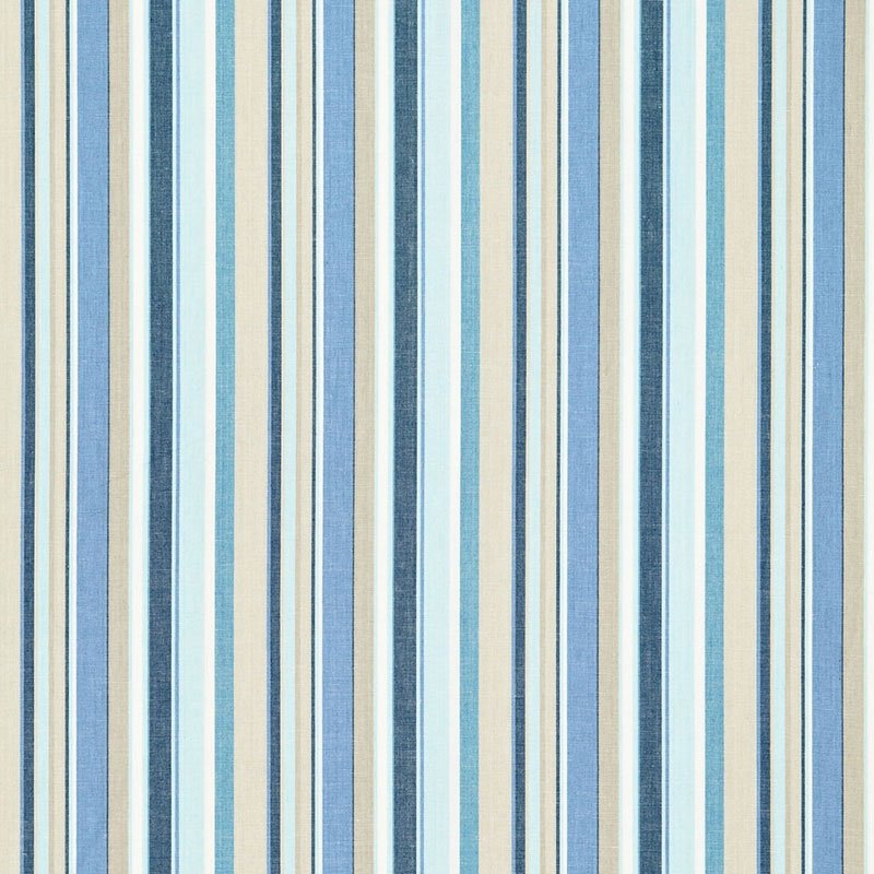 Purchase sample of 66051 Tybee Stripe, Ocean by Schumacher Fabric