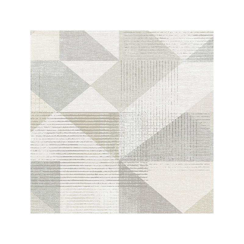 Sample GX37651 Geometrix, Beige Silk Screen Geometric Wallpaper by Norwall