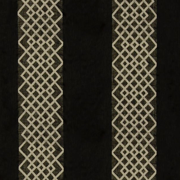 View ED95007-955 Diamond Sheer Ebony by Threads Fabric