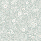 Sample 4072-70053 Delphine, Agathon Seafoam Floral Wallpaper by Chesapeake