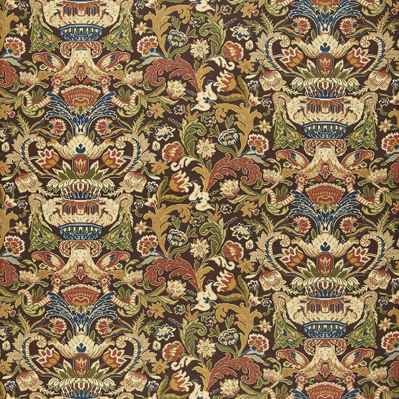 Purchase sample of 173620 Egerton Tapestry Print, Umber by Schumacher Fabric