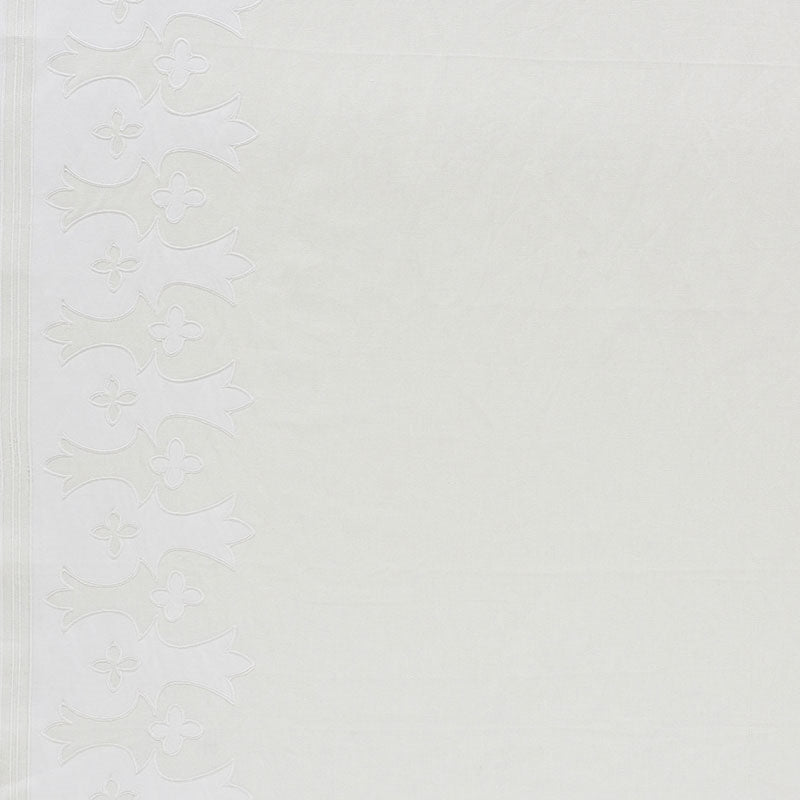 View 74180 Bergama White & Ivory by Schumacher Fabric