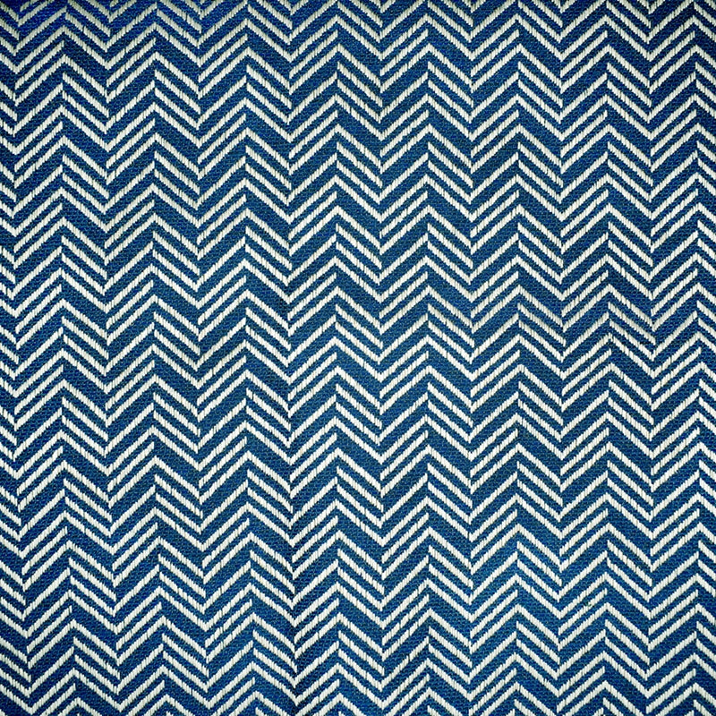 Select F4127 Indigo Blue Chevron Greenhouse Fabric