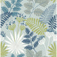 Sample 4014-26450 Seychelles, Praslin Sky Blue Botanical Wallpaper by A-Street Prints Wallpaper
