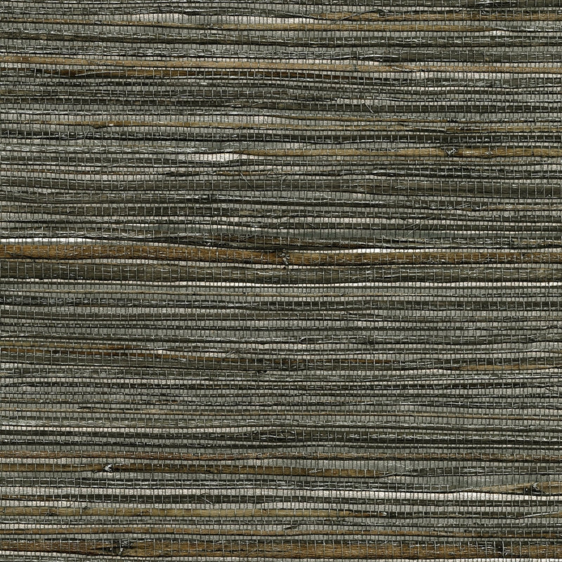 Sample 2732-80007 Canton Road, Fujian Silver Grasscloth by Kenneth James Wallpaper