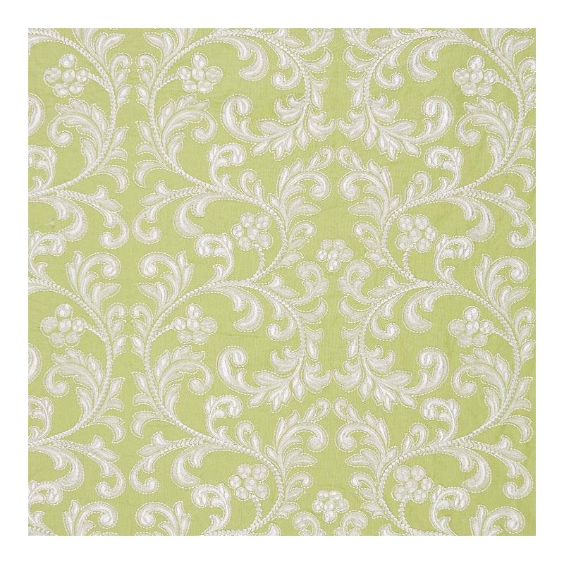 Sample 27029-003 Chiara Embroidery, Pear by Scalamandre Fabric (SC 000327029)