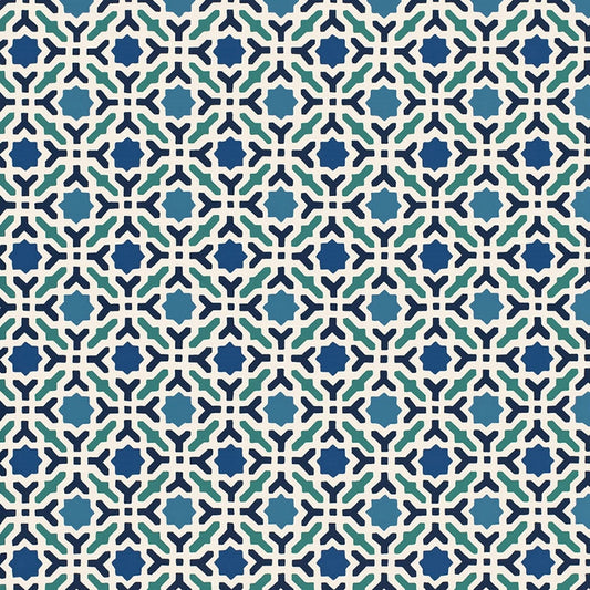Shop 5005970 Serallo Mosaic Aegean Schumacher Wallpaper