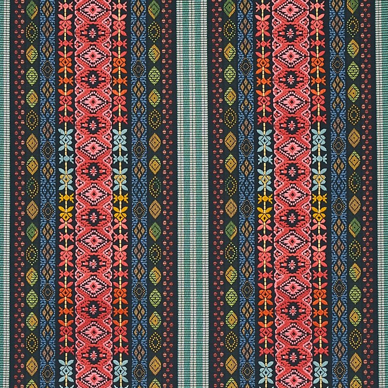 Purchase sample of 79681 Cosima Embroidery, Carbon Multi by Schumacher Fabric