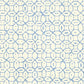 Sample 6450-01WP Melong Batik, French Blue on Off White by Quadrille Wallpaper