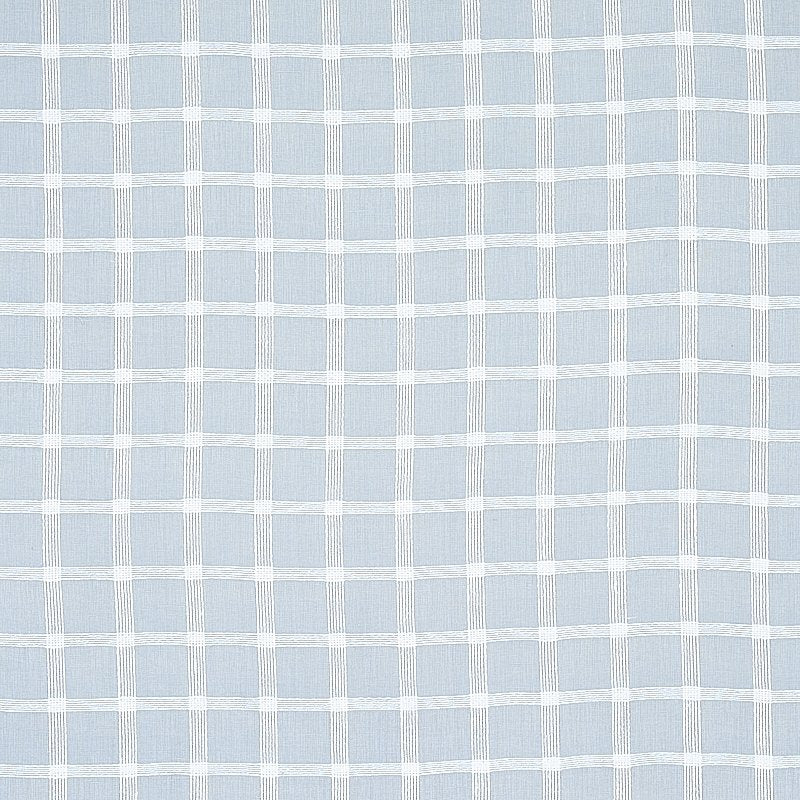 Purchase sample of 72074 Pauline Check Casement, Chambray by Schumacher Fabric