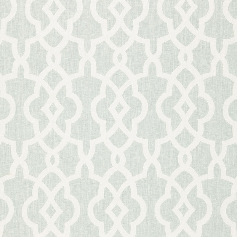 Purchase sample of 174593 Summer Palace Fret, Mineral by Schumacher Fabric