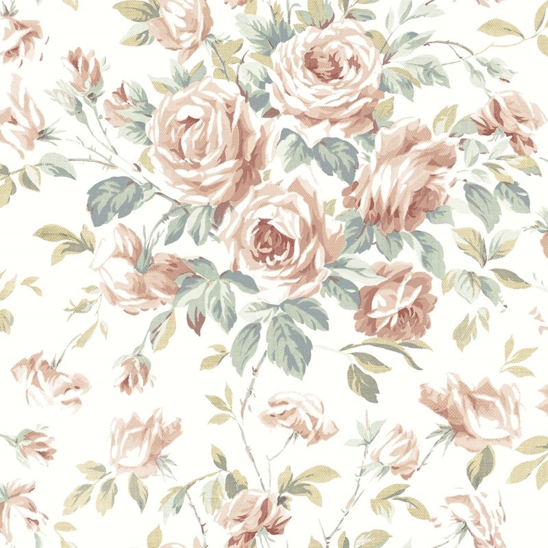 Find 4072-70022 Delphine Manon Blush Rose Stitch Wallpaper Blush by Chesapeake Wallpaper