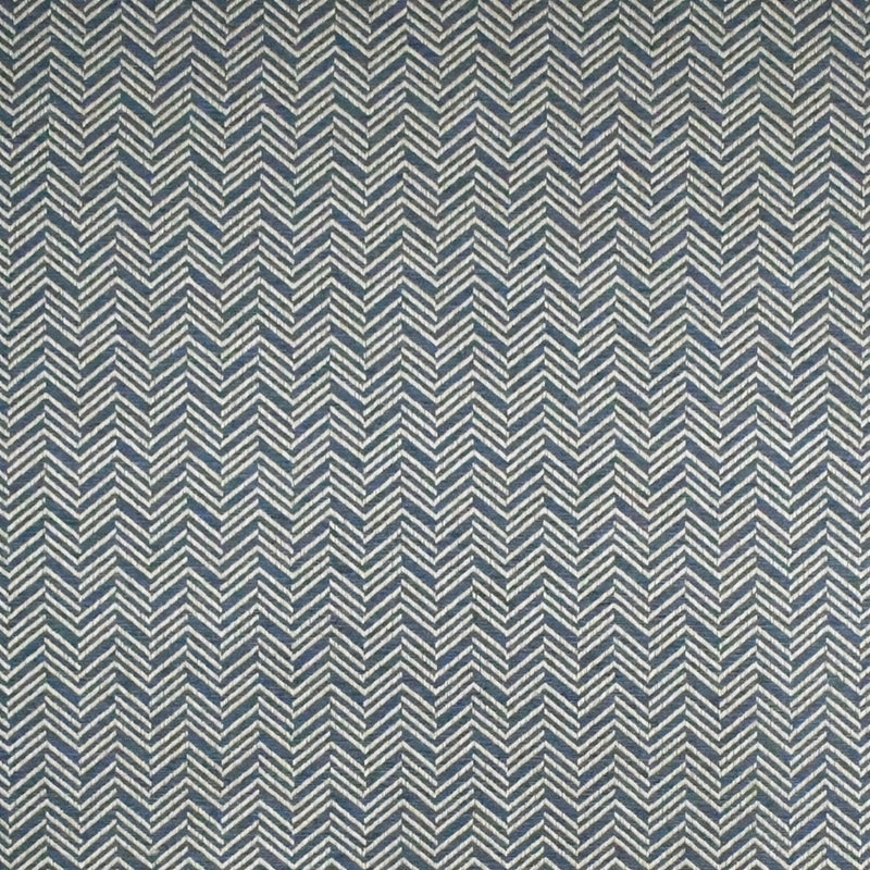 Select F4080 Niagara Blue Chevron Greenhouse Fabric