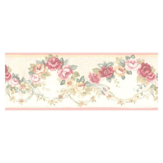 Shop PR79655 Floral Prints 2 Pink Floral Wallpaper by Norwall Wallpaper