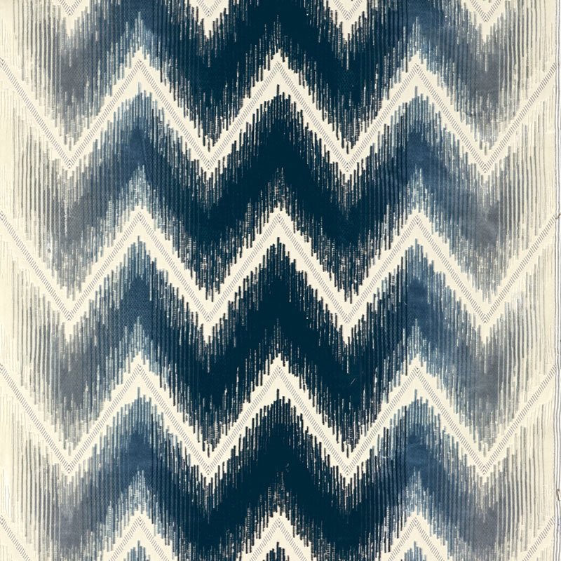 Purchase sample of 54862 Shock Wave, Midnight by Schumacher Fabric