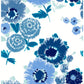 Sample 4081-26324 Happy, Essie Blue Painterly Floral by A-Street Prints Wallpaper