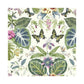 Sample ON1603 Outdoors In, Tropical Butterflies color Navy Botanical by York Wallpaper