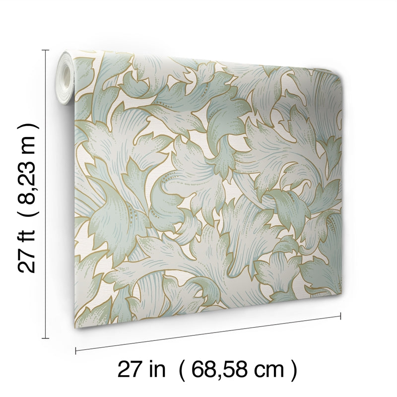 Sample NV5511 Modern Heritage 125th Anniversary, Acanthus Toss by York Wallpaper