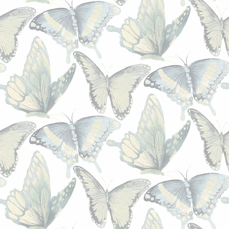 Search 3124-13935 Thoreau Janetta Mint Butterfly Wallpaper Mint by Chesapeake Wallpaper