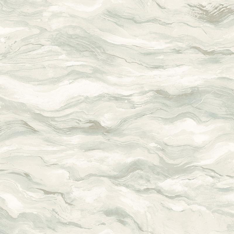 Sample 3124-13954 Thoreau, Cirrus Light Blue Wave Wallpaper by Chesapeake