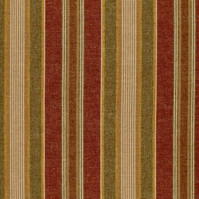 Purchase sample of 54204 Edgemere Stripe, Indian Red by Schumacher Fabric