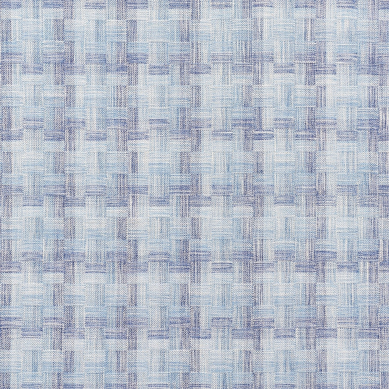 Purchase sample of 73740 Boro Plaid, Indigo by Schumacher Fabric