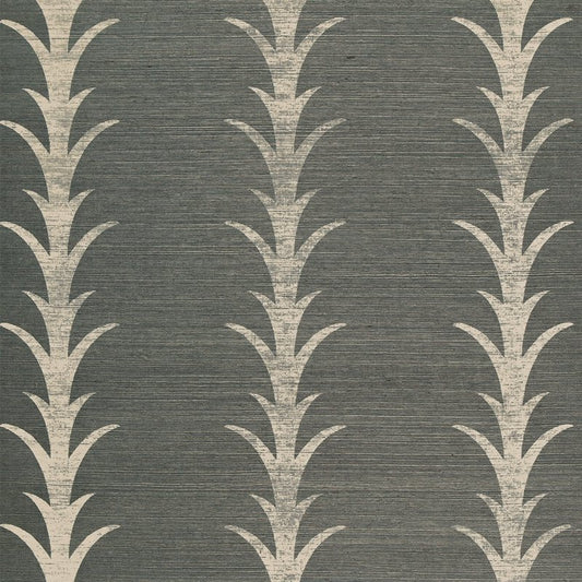 Save on 5006050 Acanthus Stripe Shadow Schumacher Wallpaper