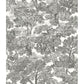 Sample 3115-12542 Farmhouse, Spinney Black Toile by Chesapeake Wallpaper