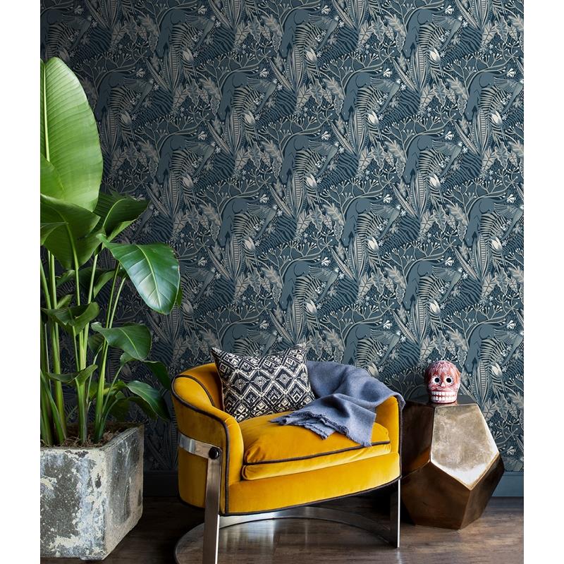 PLS4213 Pip &amp; Lo Blues Poise Peel &amp; Stick Wallpaper by NuWallpaper2