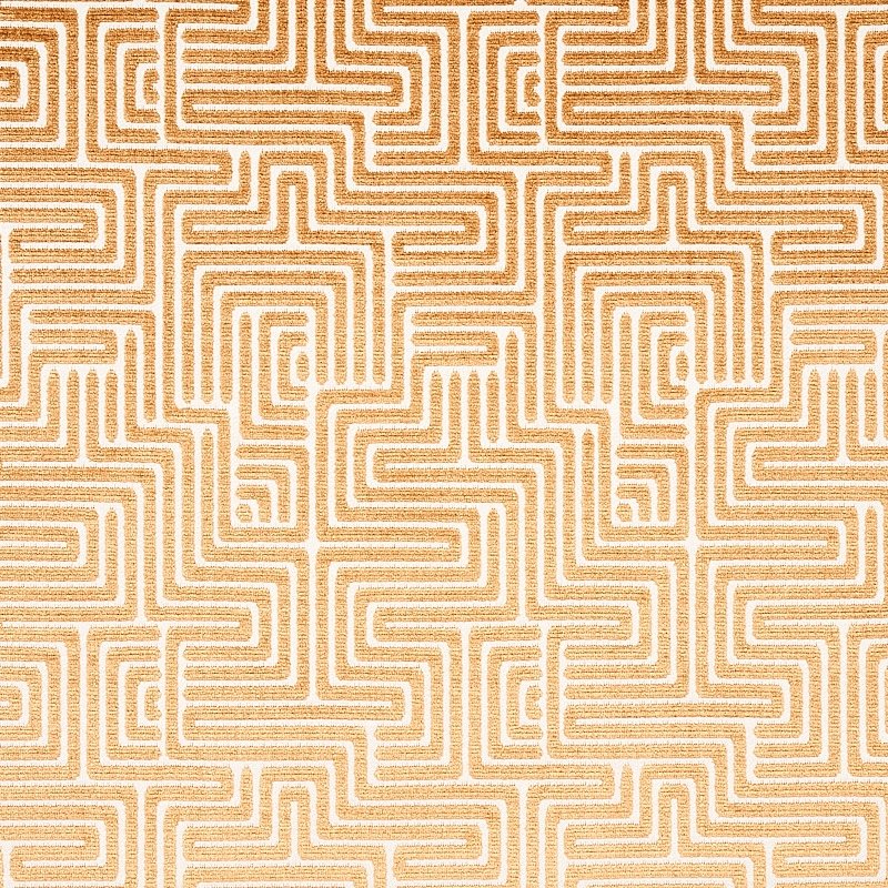 Purchase sample of 72955 Lisboa Velvet, Gold by Schumacher Fabric